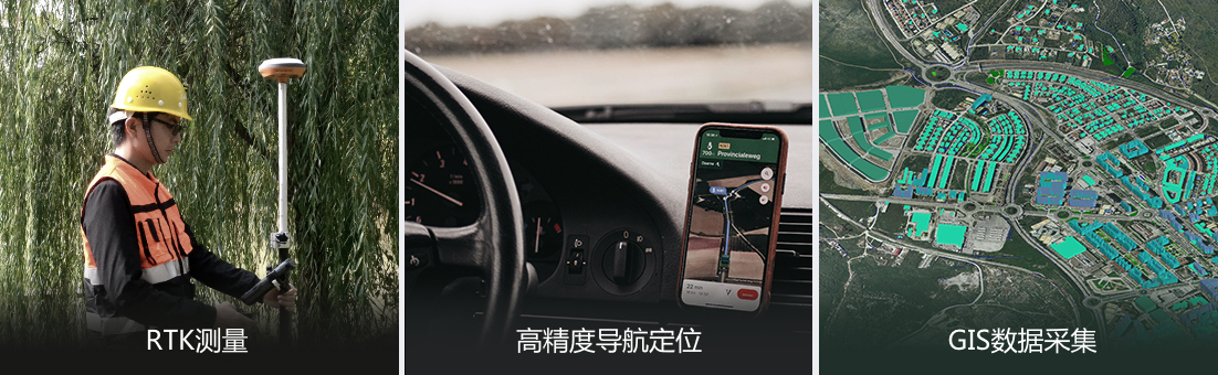 適用于RTK測(cè)量、高精度導(dǎo)航定位、GIS數(shù)據(jù)采集